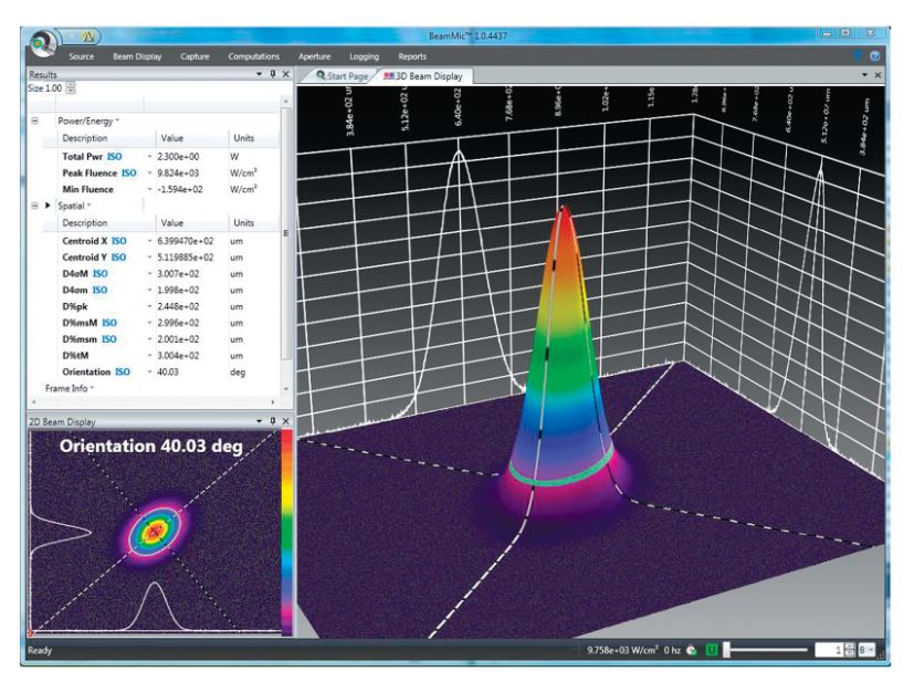 Ophir BeamMic software